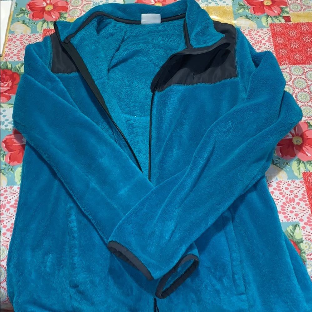 A blue jacket